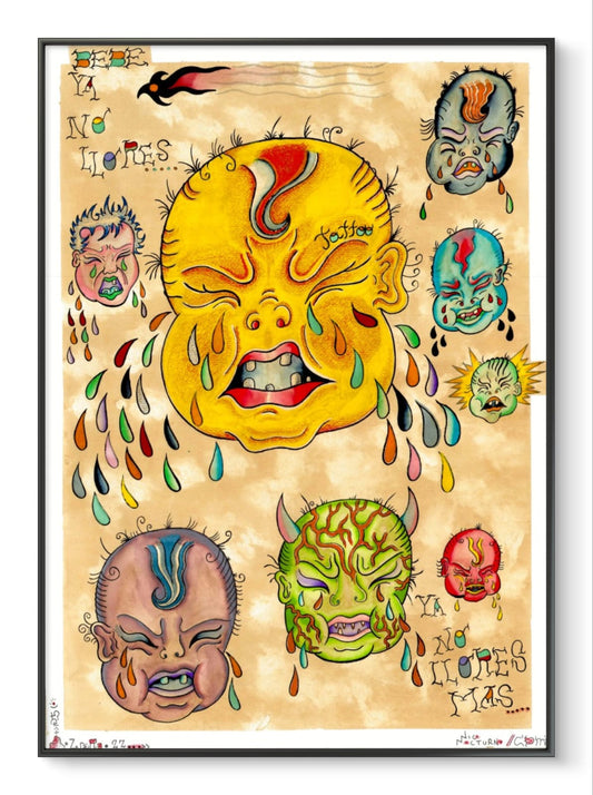 Bebe Ya No Llores Framed Mockup