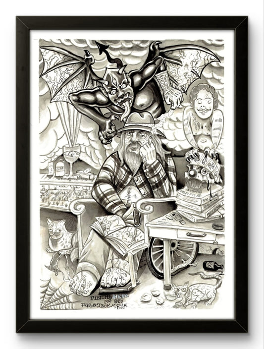 Brujo Cochino Framed Mockup