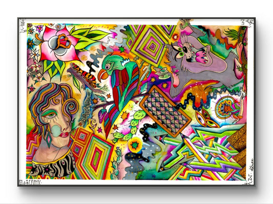 Carnaval de los Sueños Framed Mockup