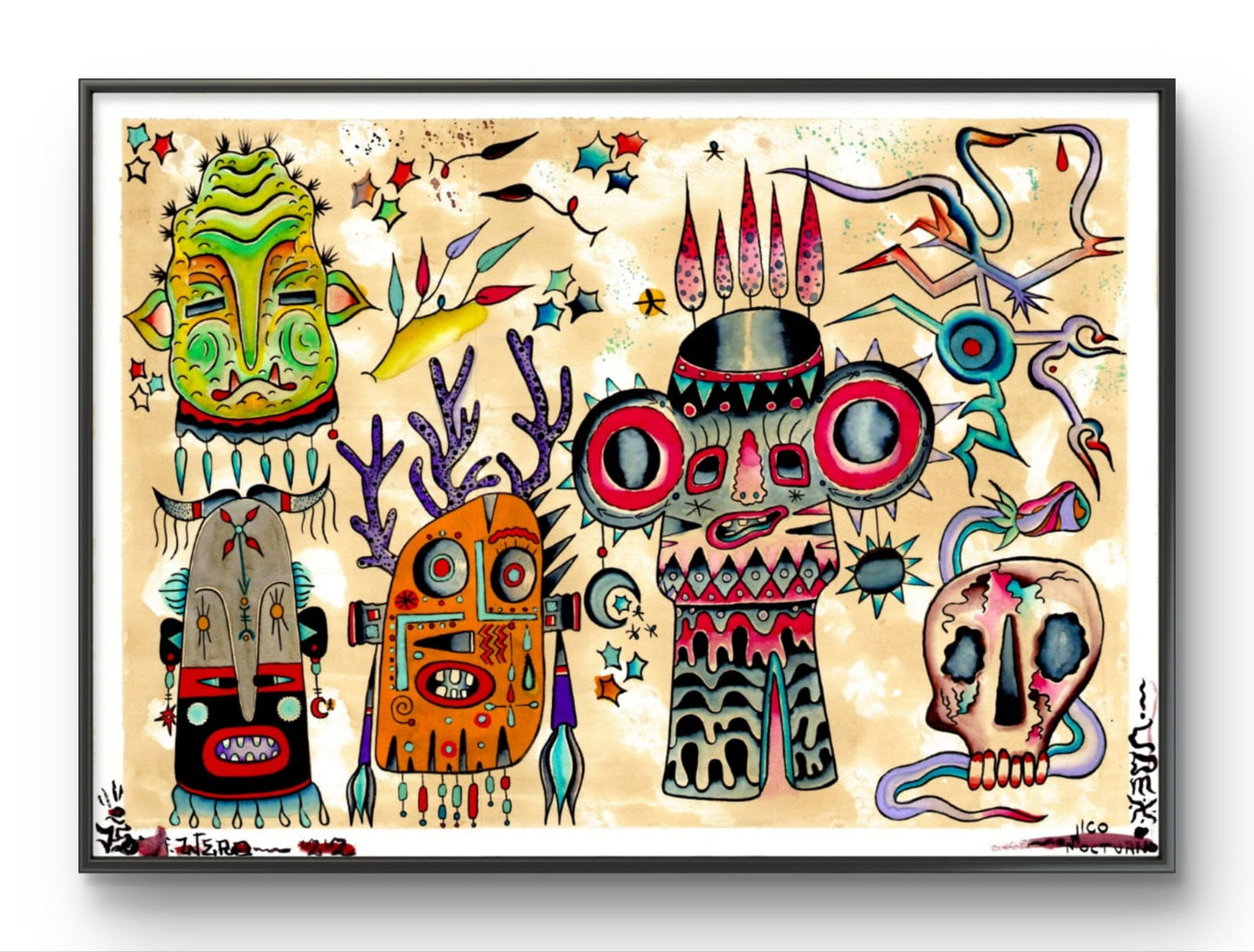 Festival de Máscaras - Print