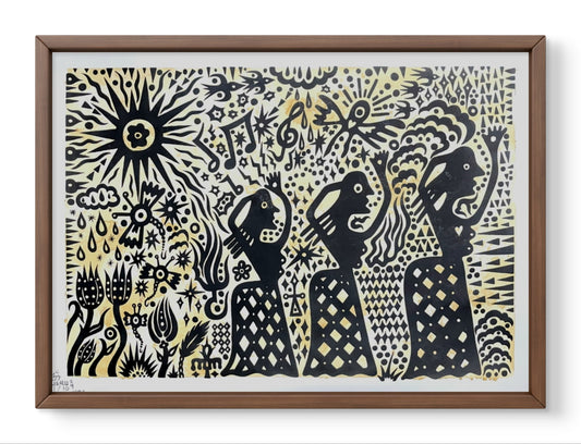 Rituales del Sol - Serigrafía con Café