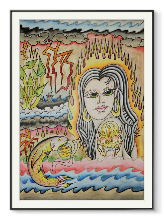 Guardiana del Agua y Fuego - Print